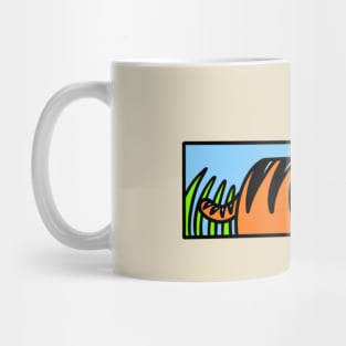 Cartoon geometric tiger Mug